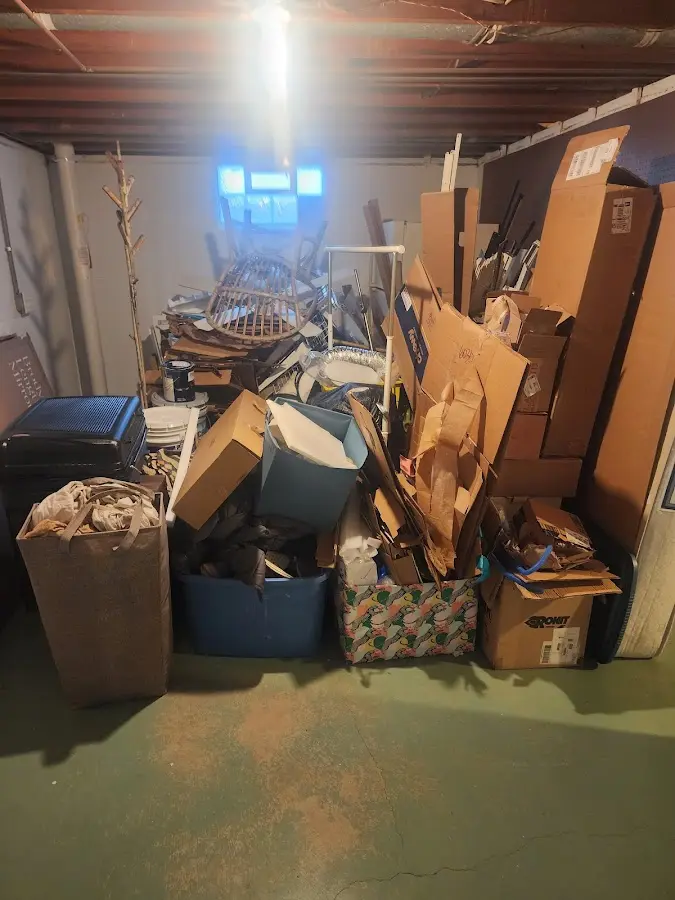 Roll-off dumpster container at job site for Construction Dumpster Rental in Hickory